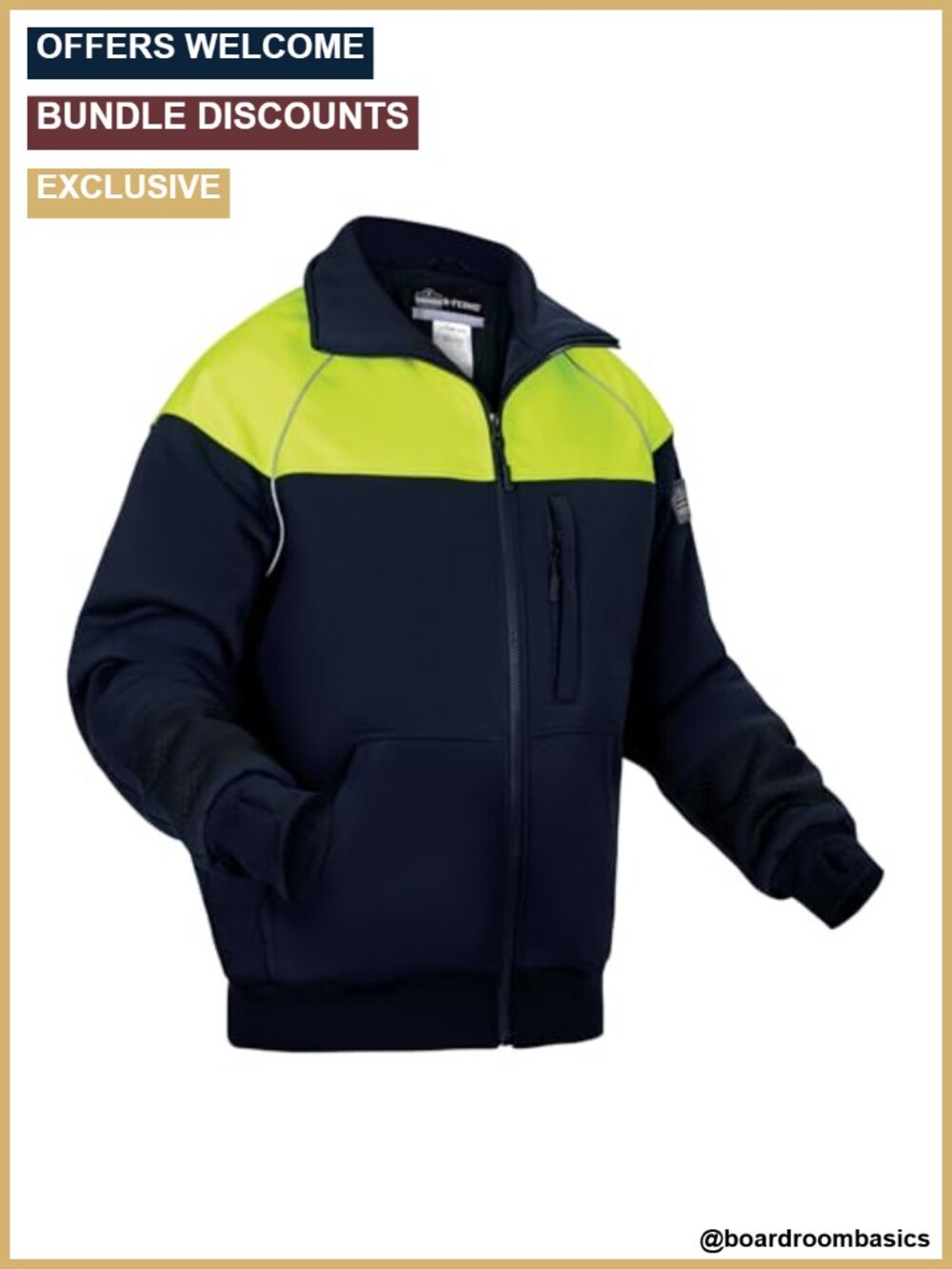 Insulated Cooler Jacket - Triple Layer Thermal Workwear, Wind-Resistant,